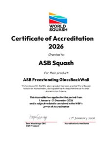 squash certyfikat WSF ASB