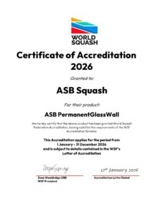 squash certyfikat WSF ASB