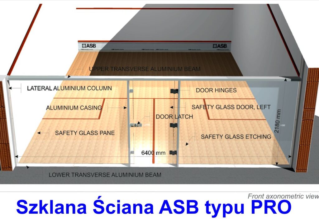 Szklana sciana ASB Squash
